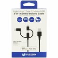 E-Filliate Usb Cable Braided Black 4' 131 1521 FB4